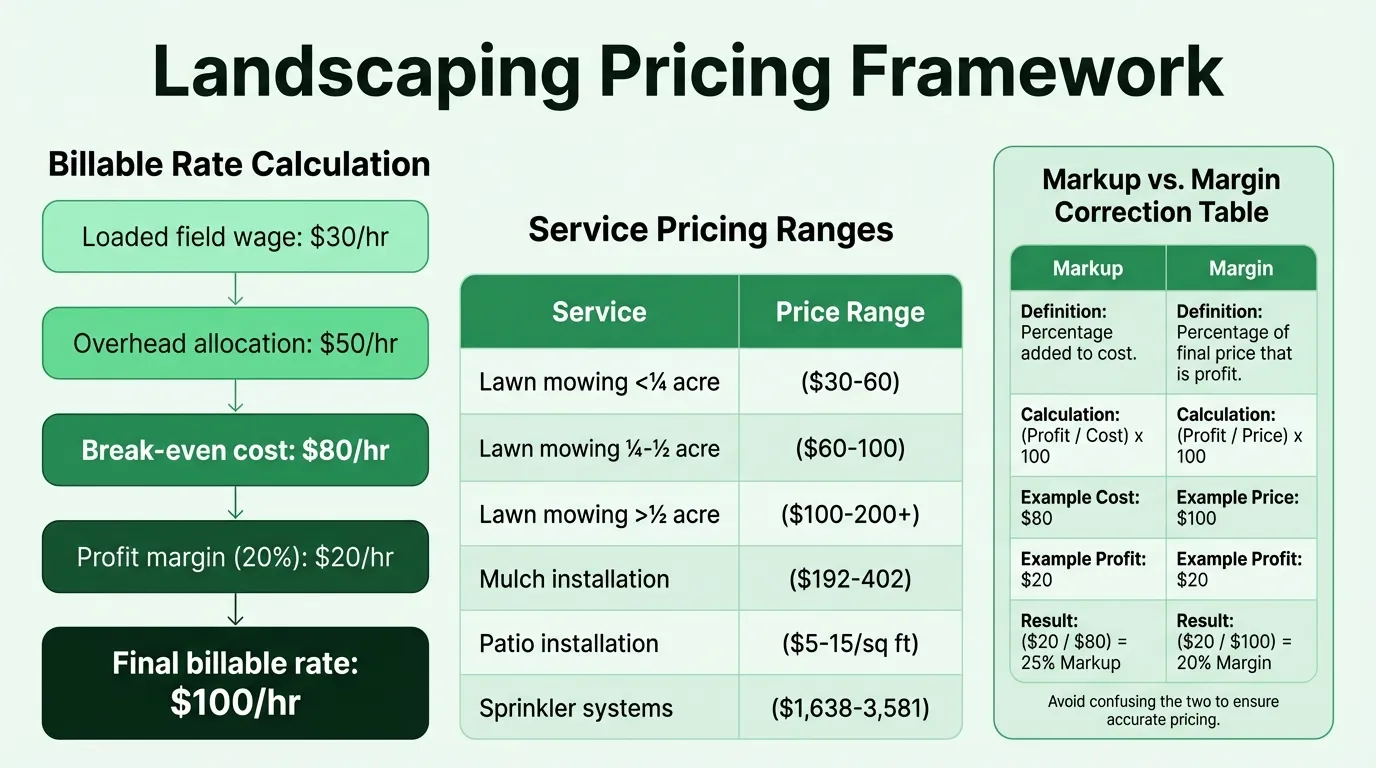 Landscaping Pricing Framework